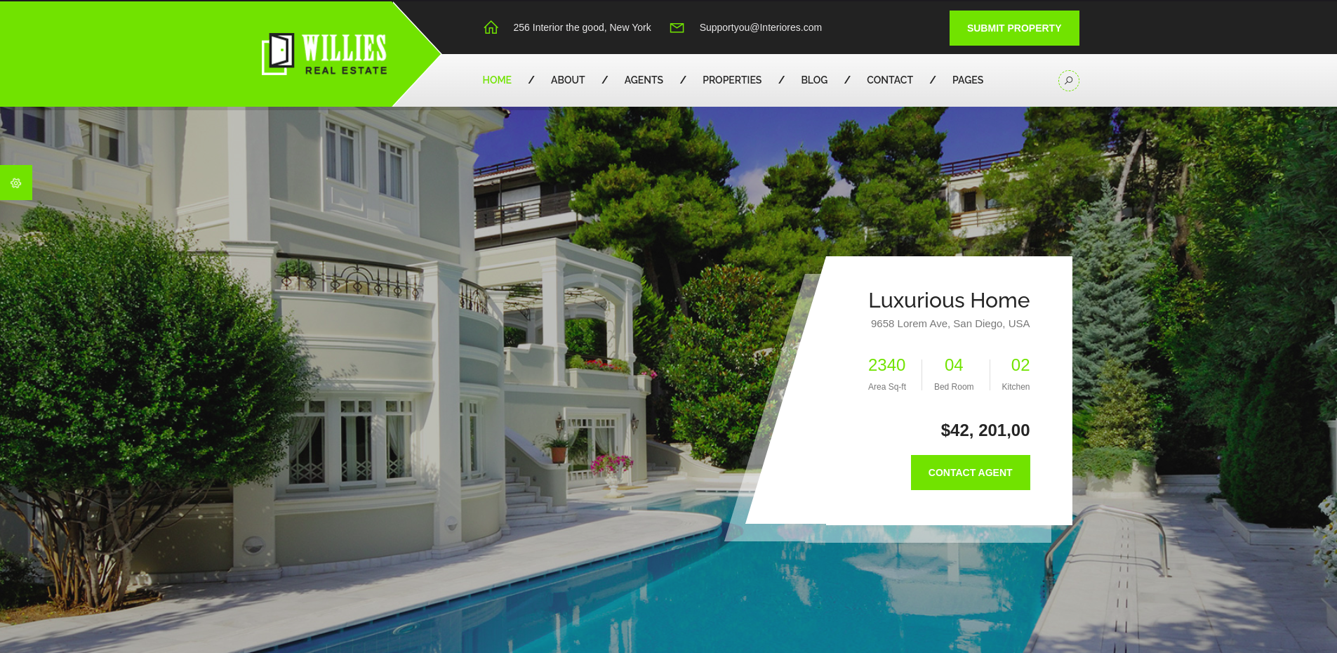 Landing page design preview